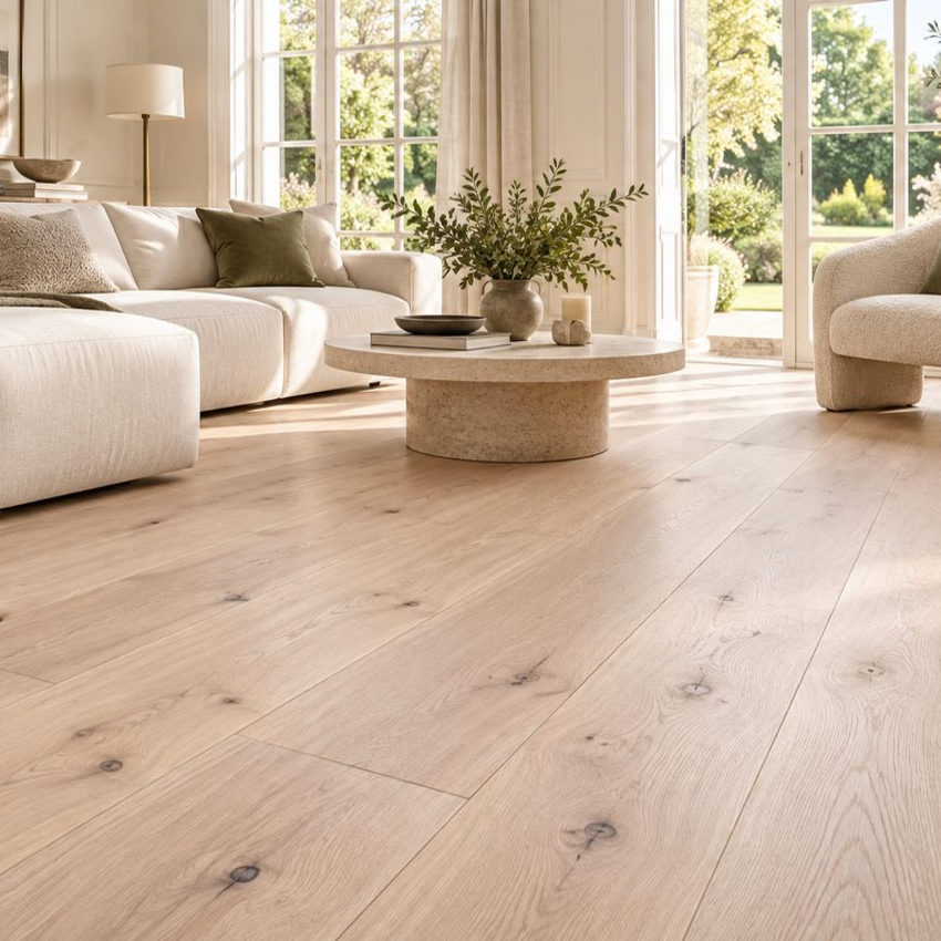 Kensington Engineered Real Wood Oak Brushed Invisible Lacquered